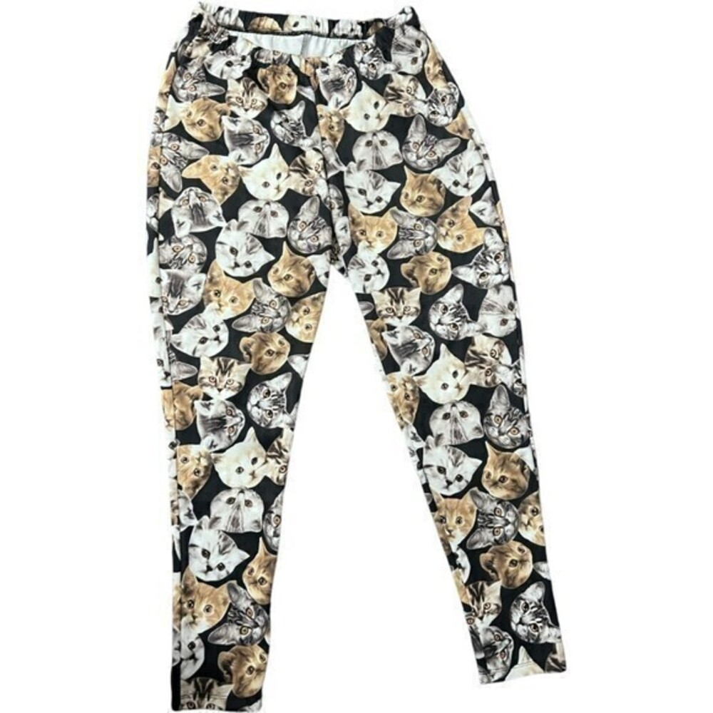 Cat Print Leggings - Unique, Quirky, Comfy, Stretchy XL